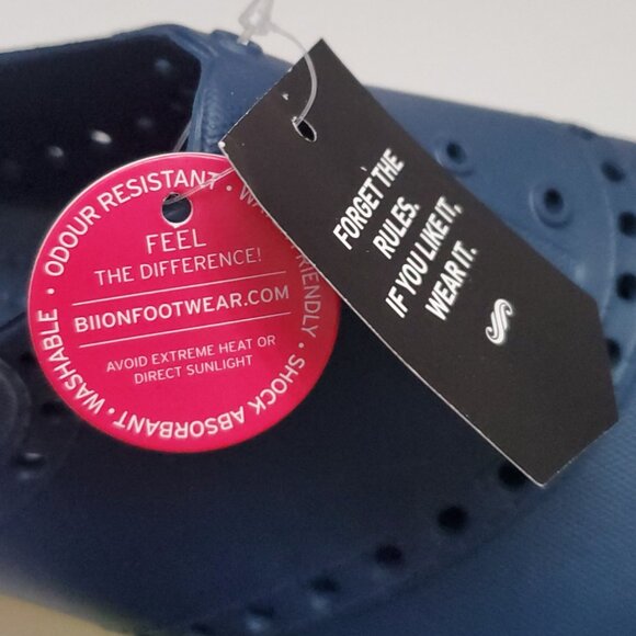 NEW BIION Men's Golf Shoes Oxford Spikeless Blue Yellow Resortwear Outdoor Shoes - Picture 10 of 10